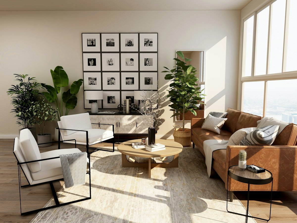 Floor-to-ceiling window treatments